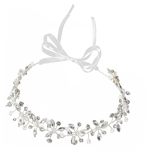 IWOWHERO Haarranke Für Braut Hochzeit Haarschmuck Strass Kopfschmuck Damen Accessoires Party Frisur Schmuck Für Hochzeit Party von IWOWHERO
