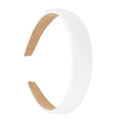 IWOWHERO Breites Haarband Für Damen Rutschfestes Stirnband Aus Pu-leder Einfarbiges Damen-stirnband Breitkrempiges Haarband Haarreif Für Tägliche Nutzung von IWOWHERO