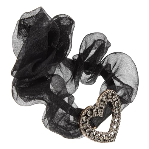 IWOWHERO Elastische Herz Haargummis Für Damen Und Mädchen Scrunchies Haarband Zum Binden Von Pferdeschwanz Langlebiges Haar Zubehör Für Schule Hochzeit Und Alltag von IWOWHERO