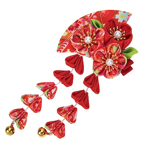 IWOWHERO Haarschmuck Fächerform Haarspange für Mädchen Kostümzubehör für Geburtstage Hochzeiten und Feiertage aus Stoff und Gefertigt von IWOWHERO