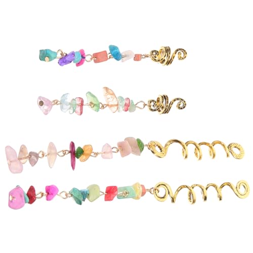 IWOWHERO Stilvolle Haarzopfmanschetten Von 4 Stück Haarschmuck Für Zopfdekorationen von IWOWHERO