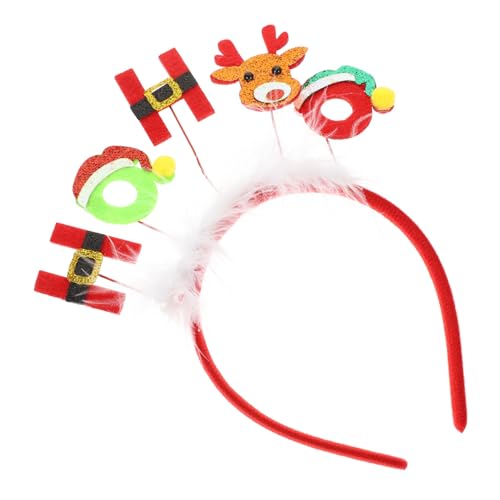 IWOWHERO christmas haarreif christmas headband weihnachten kopfschmuck Weihnachtsstirnband für Weihnachtsschmuck Weihnachtskranz Weihnachts-Stirnband Verkleiden süßes Stirnband von IWOWHERO