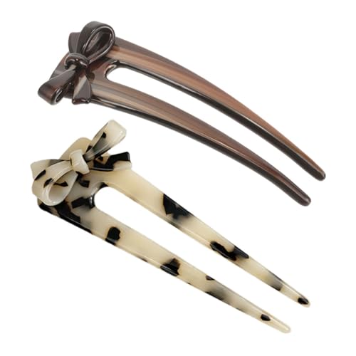 IWOWHERO Haarschmuck für Mädchen Chignon 2er-set U-förmige Haarnadel Styling von IWOWHERO