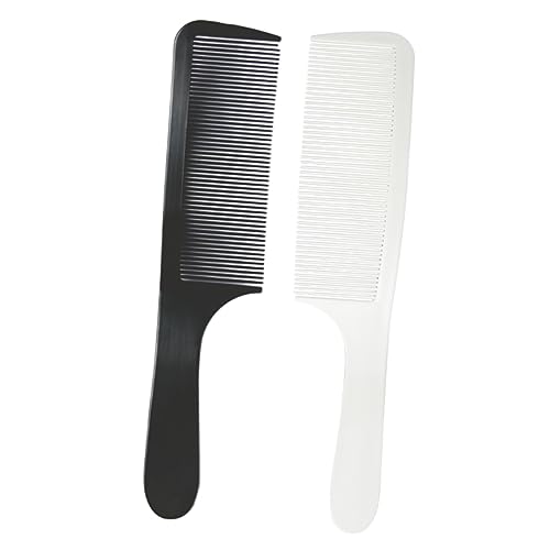 IWOWHERO 2stücke Gebogener Friseurkamm Für Männer Haarschneidekamm Zum Trimmen Von Haaren Profi-stylingkamm Mit Antistatik-zähnen Friseurwerkzeug Schwarz Und Weiß von IWOWHERO