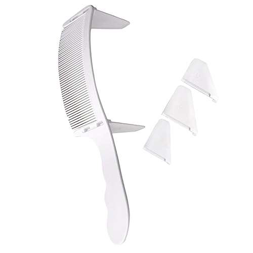 IWOWHERO Haarschneidekamm Set Für Männer Mit Verstellbarem Kamm Für Präzise Haarpositionierung Gebogener Kamm Für Friseure Und Barber Reisenkamm Für Haarschnitt von IWOWHERO