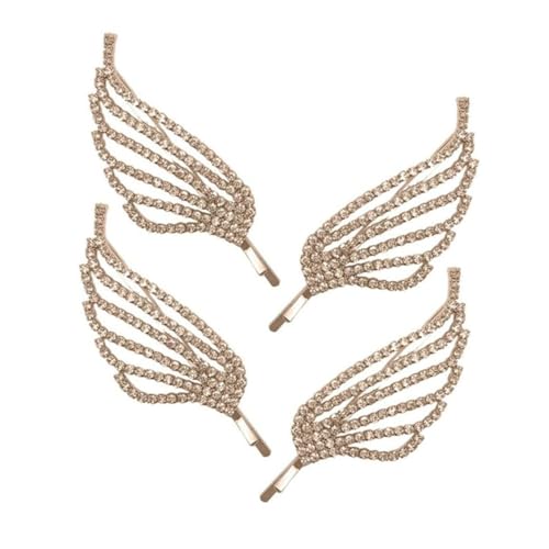IWOWHERO 4stücke Engelsflügel Haarnadel Haarspange Haarschmuck Für Hochzeit Proms Frauen Barrettes Für Geburtstagsfeiern Weihnachten Silvesterpartys Mottopartys Festivals von IWOWHERO