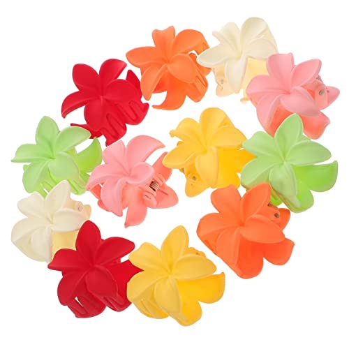 IWOWHERO Hawaiianische Blumenclips – 12 Stück Haarclips Mit Blumen Für Damen Große Blumen-haarclips Für Dickes Haar Eleganter Dekorativer Haarschmuck von IWOWHERO