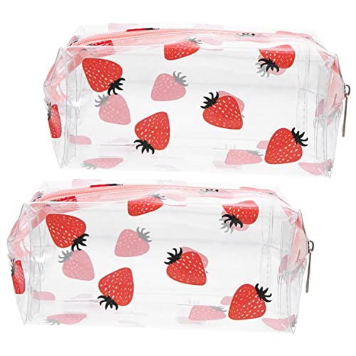 IWOWHERO 2stücke Transparente wasserdichte Kosmetiktasche Für Reisen Großer Toilettenartikelbehälter Für Damen Und Herren Für Fitness Und Camping Praktische Aufbewahrung Für von IWOWHERO