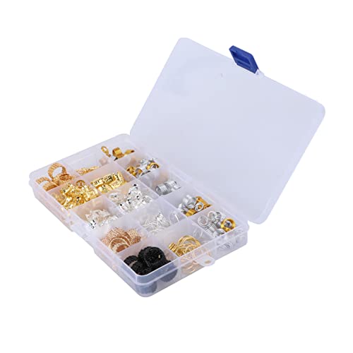 IWOWHERO Hollow Out Dreadlocks Set Metallische Haarringe für Zöpfe Haarschmuck für und Männer Langlebige und Rostfreie Haaraccessoires für Festivals und Partys von IWOWHERO