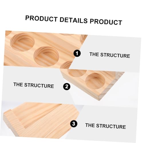 IWOWHERO Holzständer für Ätherische Öle Flaschenhalter Display Organizer Robust Hitze Kälteresistent für Aromatherapie Glasflaschen Tischaufbewahrung von IWOWHERO