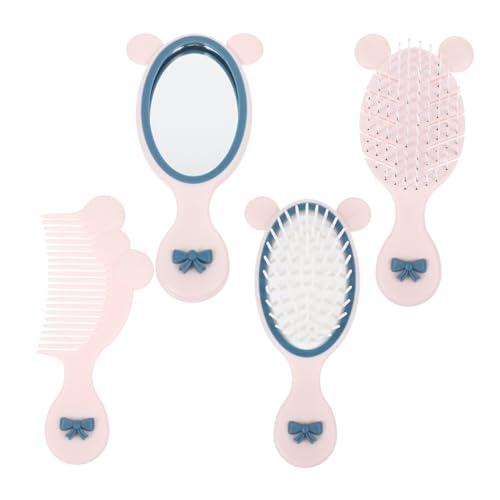 IWOWHERO Kleine Haarbürste für Kleinkinder Tragbarer Entwirrungskamm mit Handspiegel Süße Haarbürste für Lockiges Haar Kinder Haarstyling Kamm Satz für Mädchen IWOWHERO Kleine Haarbürste für Kleinkinder Tragbarer Entwirrungskamm mit Handspiegel Süße Haarbürste für Lockiges Haar Kinder Haarstyling Kamm Satz für Mädchen von IWOWHERO