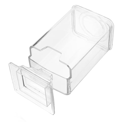 IWOWHERO Behälter für Nagelentfernungspads staubdichter Boden Make-up-Pad- Box Wattepad-Organizer Wattestäbchen- Kosmetik-Organizer für Zuhause und unterwegs von IWOWHERO