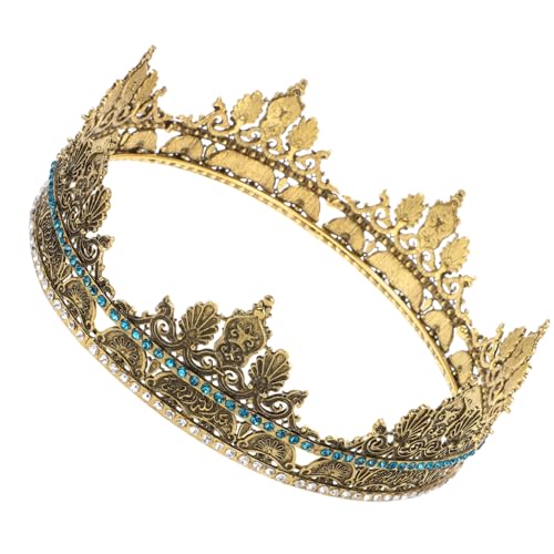 IWOWHERO Retro Herrenkrone Für Cosplay Vintage Männer Kopfbedeckung Mehrzweck-krönung Für Hochzeiten Feiern Halloween Kopfaccessoires Für Männer Für Theater Und Partys von IWOWHERO