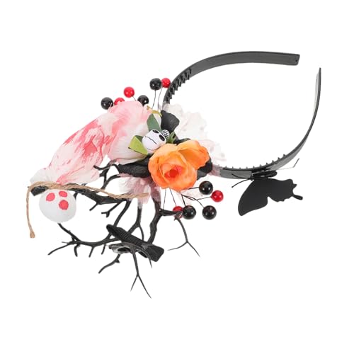 IWOWHERO Leichtes Halloween Haarband mit Geweih und Bequemes Cosplay Accessoire für Kostümpartys Day Of The Dead Tierohren Design Vielseitig Einsetzbar von IWOWHERO