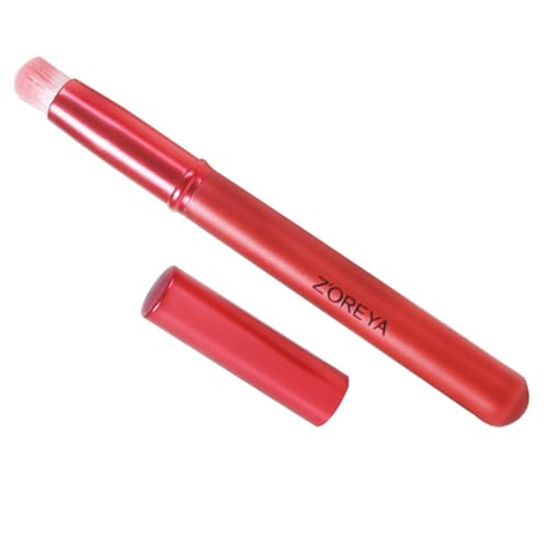 IWOWHERO Lip Brush Lippenpinsel mit Kappe Weicher Runder Kopf Praktischer Make Up Pinsel für Lippenstift und Concealer Tragbar für Frauen und Beauty Salons von IWOWHERO