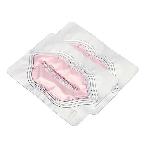 IWOWHERO Lippenmaske Patch 10 Stück Rosa Vlies Feuchtigkeitsspendend Pflegend Reparierend Peeling Lippenpflegepflaster für Hydratation und Pflege Weiche Textur für Gesichtspflege von IWOWHERO