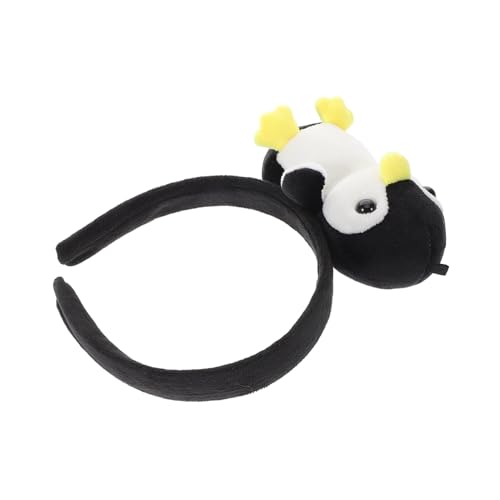 IWOWHERO Lustige 3d-pinguin-kopfbedeckung Plüsch-tierkostüm Stirnband Für Jungen Und Mädchen Frauen Geburtstagsparty von IWOWHERO