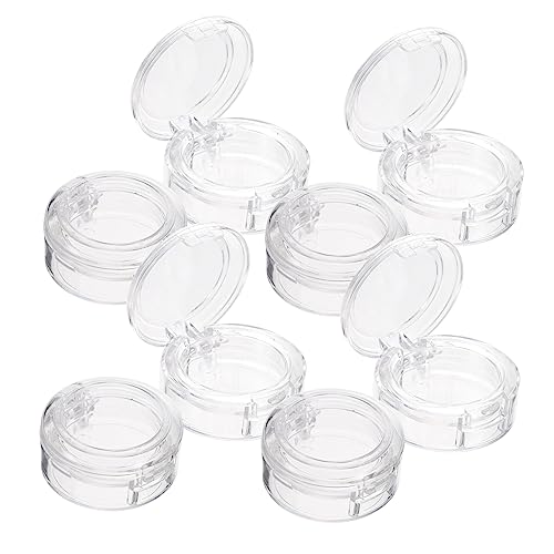 IWOWHERO 8stücke Aufbewahrungsbox Für Make-up Weißer Kosmetikeimer Mit Lidschatten-etui Leerem Lidschatten-organizer Und Schminkbehälter Für Schminkzubehör von IWOWHERO