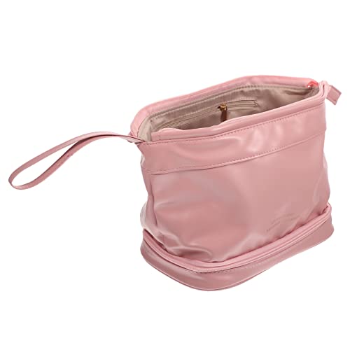 IWOWHERO Makeup Aufbewahrungstasche Für Reisen Große Kapazität Tragbarer Organizer Multifunktionale Kosmetiktasche Mit Zwei Für Damen Für Alltag Und Urlaub von IWOWHERO