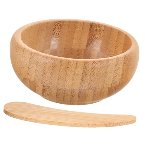 IWOWHERO Maskenschale aus mit Löffel DIY Rührschüssel für Gesichtsmasken Hautfreundlich Leicht zu Reinigen für Zuhause und Salon Praktisches Reise Beauty Tool von IWOWHERO