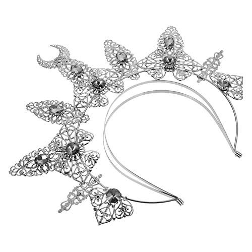 IWOWHERO Metallic Hairband Mit Strasssteinen Multi- -stirnband Für Hochzeiten Partys Und Kostüme Barocke Krone Für Damen Als Haaraccessoire von IWOWHERO