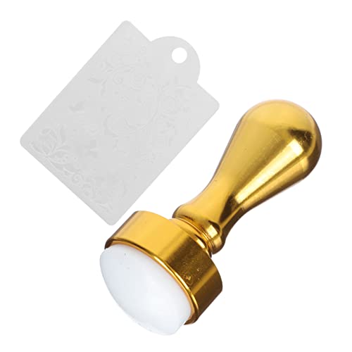 IWOWHERO Metallic Silikon Nagelkunst Stempel Tragbares Maniküre Werkzeug Für Diy Nail Art Für Anfänger Und Profis von IWOWHERO