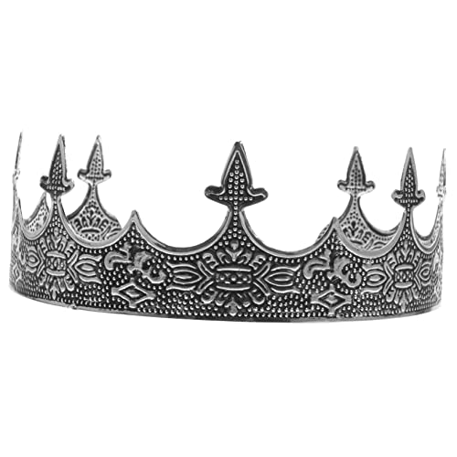 IWOWHERO Krone Haarreif Vintage Metallkrone Für Änner Verstellbare Krone Für Kostüme Geburtstagsfeiern Und Bühnenauftritte Dekorative Krone Antik Für Herren Und Damen Krone Herren von IWOWHERO