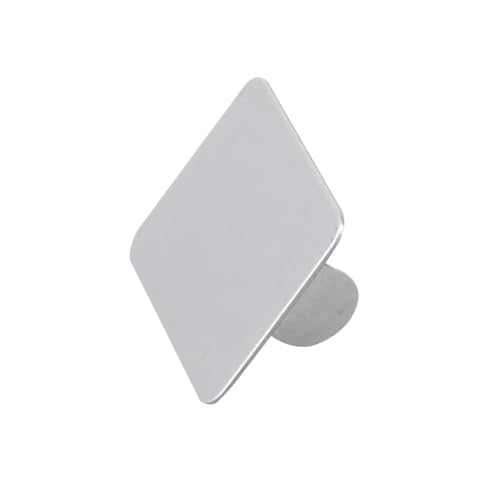 IWOWHERO Mini Make Up Palette Edelstahl Spatel Kosmetik Mischpalette für Frauen Nagellack und Foundation DIY Nail Art Maniküre Werkzeug Ring Design Leicht zu Reinigen von IWOWHERO