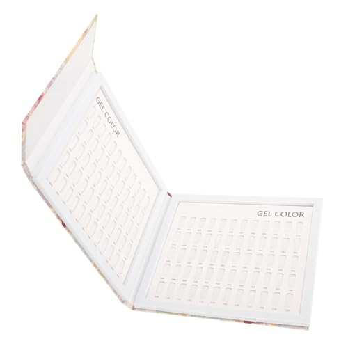 IWOWHERO Nagel Display Buch Weiß Nagelfarben-anzeigetafel -farbtafel Für Maniküre Hochwertiges Material Verarbeitung Praktisch Und von IWOWHERO