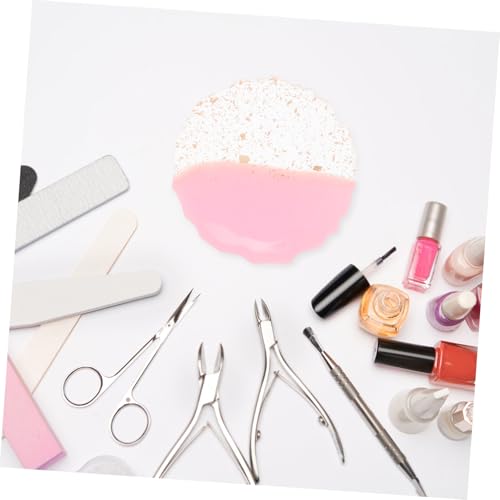 IWOWHERO Nail Art Display Palette Resin Nail Polish Tray Nageldesign Halterung Kompakt Tragbar für Profis und Anfänger Nagelzubehör Gelnägel Nagelhalter Malen von IWOWHERO