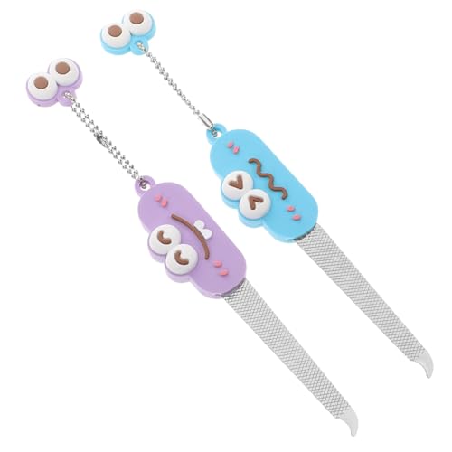 IWOWHERO Niedliches Nagelfeilen-schlüsselanhänger-set 2 Stück Metall-nagelfeilen Tragbare Maniküre-werkzeuge Doppelseitiger Trimmer Edelstahl-nagelfeilen Für Frauen Zufälliger Stil IWOWHERO Niedliches Nagelfeilen-schlüsselanhänger-set 2 Stück Metall-nagelfeilen Tragbare Maniküre-werkzeuge Doppelseitiger Trimmer Edelstahl-nagelfeilen Für Frauen Zufälliger Stil von IWOWHERO