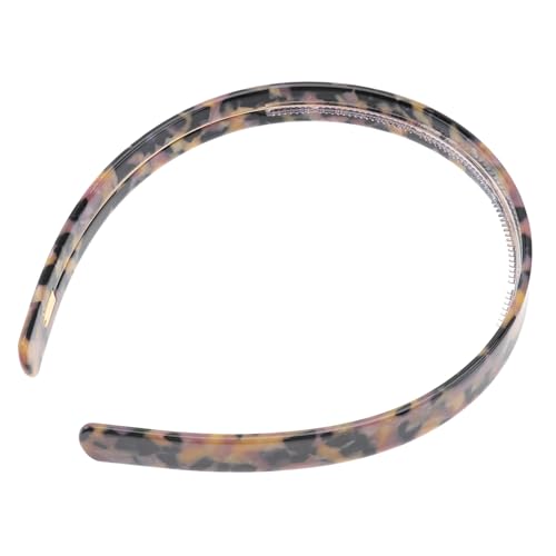 IWOWHERO Non-slip Haarschmuck Stirnband mit Zahn-design Dekoratives Haarband für Dusche und Gesichtspflege Braunes Acetat Haarschmuck-accessoire für Damen Modisch und Rutschfest von IWOWHERO