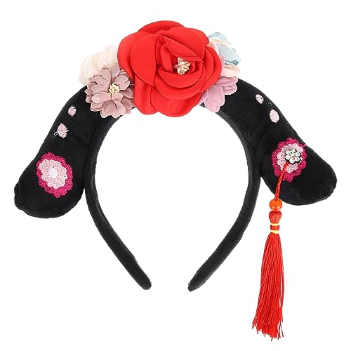 IWOWHERO Palace Stirnband Perücke Haarband Damen Perücken fasching kopfbedeckung fasching kopfschmuck Haargummis Haarschmuck Cosplay Haarband Chinesisches Cosplay-Haarband Quaste Kleidung von IWOWHERO