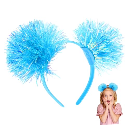 IWOWHERO Party Haarschmuck Für Junge Mädchen Boppers Haarband Mit Bunten Pompons Für Karneval Halloween Und Geburtstagsfeiern Langlebig Und Süßes Cosplay Accessoire von IWOWHERO
