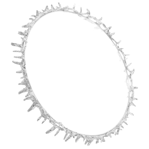 IWOWHERO Perlenkrone Göttinnenkrone Partyzubehör Krone Für Party Spitz Mythisch Festival Abschlussball Kronen Für Frauen Reif Kranz Der Geburtstagsparty Krone Zum Selbermachen von IWOWHERO