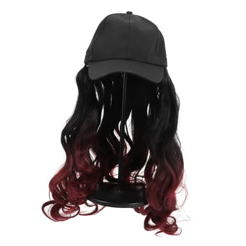 IWOWHERO Perückenkappe Pferdeschwanz Perücken Haube für lockiges Haar Gerade Haarperücke Mädchenperücke frauen kopfschmuck Stirnband Mädchen Perücke lange lockige perücke heimische Seide von IWOWHERO