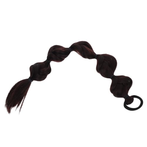 IWOWHERO Pferdeschwanz-flechthaarperücke Mit Bubble Haarblasen Für Mädchen Geflochtene Haarverlängerungen Für Bubble-pferdeschwanzperücke Aus Synthetik von IWOWHERO