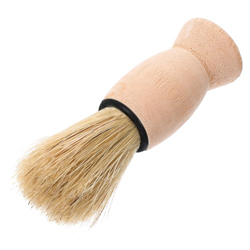 IWOWHERO Professionelle Herren Bartbürste mit Weichen Borsten Retro Design Langlebiger Barber Shaving Brush für den Friseurbereich Sanfte Reinigung von Haar und Bart zum Entfernen von von IWOWHERO