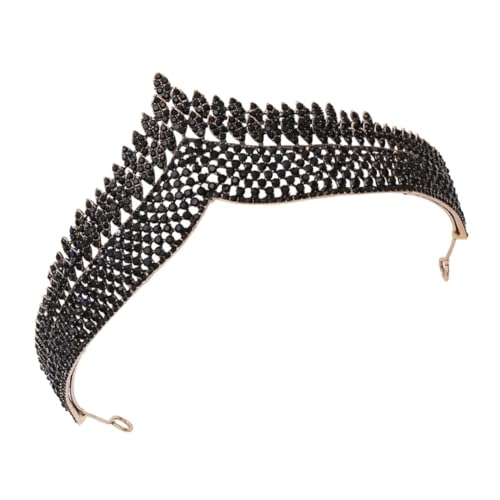 IWOWHERO Retro Strass Tiara Hochzeit Brautschmuck Vintage Haarschmuck für Braut und Brautjungfern Gothic Stil für Hochzeitsfeier und Festliche Anlässe von IWOWHERO