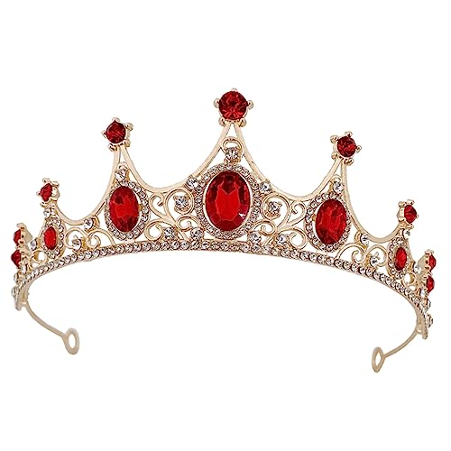 IWOWHERO Rhinestone Kristallkrone Haarreif Damen Hochzeit Stirnband Party Kopfschmuck Brautjungfer Geburtstagsfest Haarschmuck Elegant Funkelnd von IWOWHERO