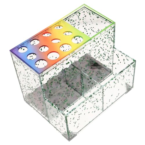 IWOWHERO Scherenhalter Aus Kunststoff Für Friseurwerkzeuge Organizer-Box Mit Fächern Für Haarschere Und Friseurkamm Geeignet Für Salon Und Zuhause von IWOWHERO