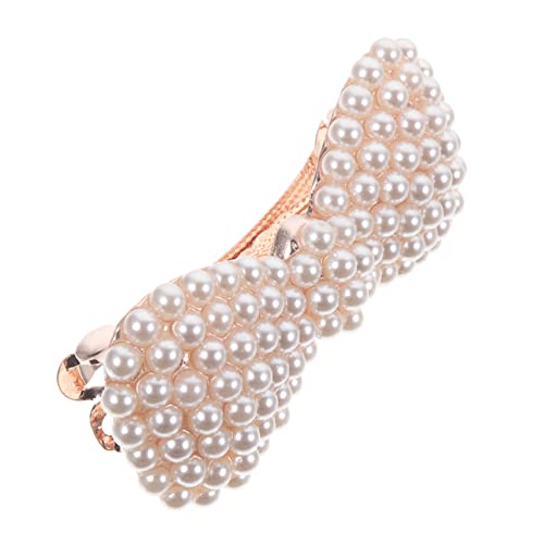 IWOWHERO Perlen-haarclip Mit Schleifen-design Modisches Haaraccessoire Für Und Mädchen Für Hochzeiten Partys Und Alltagslooks Langlebig Und Leicht Zu Tragen von IWOWHERO