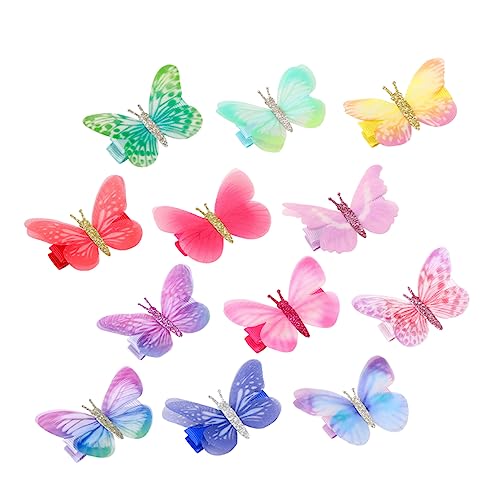 IWOWHERO Schmetterlinge Haarspange Mädchen Haarnadeln Set Tüll Schmetterling Haarnadel Top Clip Für Haarschmuck von IWOWHERO
