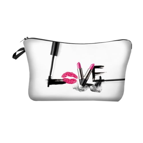 IWOWHERO Schminkbeutel Aus Polyester Reise Kosmetiktasche Make-up-Aufbewahrungstasche Kosmetiktasche Für Damen Kulturtasche Kompaktes Und Leichtes Design von IWOWHERO