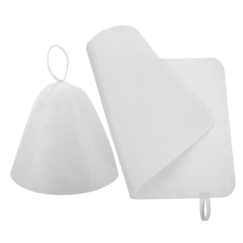 IWOWHERO 1satz Sauna Hut Mit Kissen Bequeme Filzkappe Und Polster Für Sauna Und Dampfbad Schützend Und Wasserabsorbierend Für Entspannung Und Wellness Teiliges von IWOWHERO