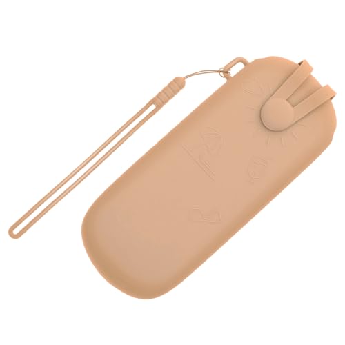 IWOWHERO Silicone Make-up Tasche Für Damen Tragbare Kosmetiktasche Vielseitig Für Make-up Brillen Und Wasserabweisend Und Leicht Zu Reinigen Elegant Kaffee IWOWHERO Silicone Make-up Tasche Für Damen Tragbare Kosmetiktasche Vielseitig Für Make-up Brillen Und Wasserabweisend Und Leicht Zu Reinigen Elegant Kaffee von IWOWHERO
