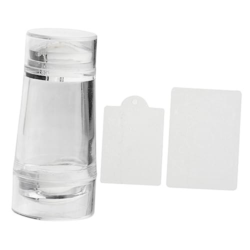 IWOWHERO Silikon Nagelstempel Transparente Nailart Stempel Werkzeug Doppelkopf Nagelstempel Für Nageldesign Mit Stamping Nagellack Und Stamping Platte Kompatibel von IWOWHERO