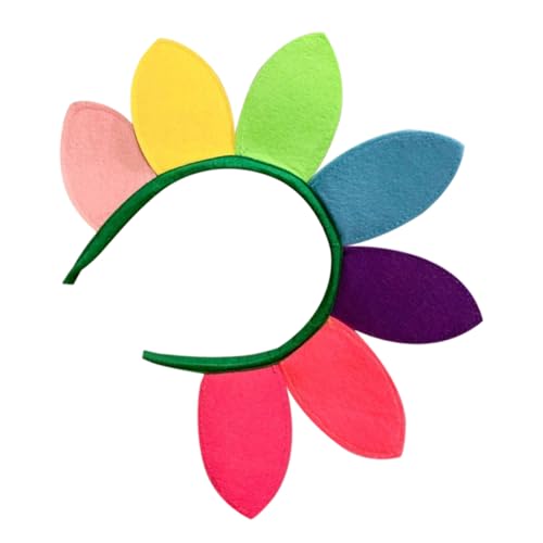 IWOWHERO Sonnenblumen-stirnband Sonnenblumenkostüm Für Hunde Sonnenblumen-kopfschmuck Sonnenblumenkopf-bopper Sonnenblumen-stirnbänder Für Frauen Haargummi Stoff Gänseblümchen Kind Haarring von IWOWHERO