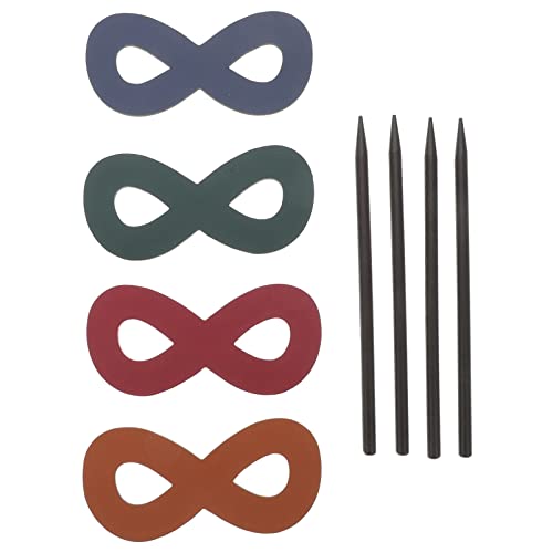 IWOWHERO 4stücke Leder Haarspange Für Pferdeschwanz Haarnadel Für Frauen Mädchen Mit Bequemer Und Langlebiger Nutzung Für Verschiedene Haartypen Und Anlässe von IWOWHERO