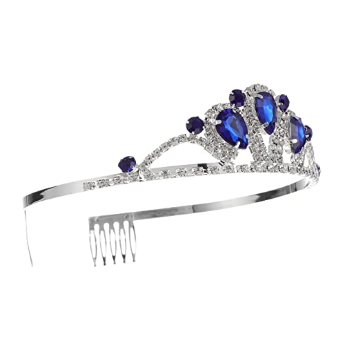 IWOWHERO Strass Haarreif mit Zwei Kämmen Glitzernde Tiara Brautschmuck für Damen und Mädchen Sicherer für Hochzeit Geburtstag Valentinstag und Festliche Anlässe von IWOWHERO